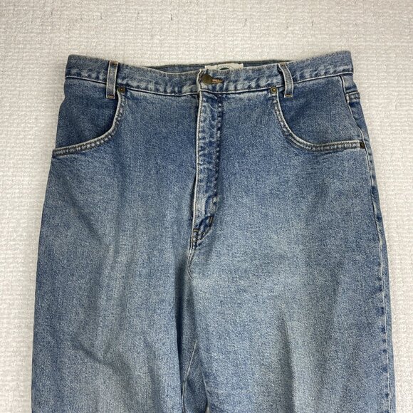 VTG Tall Girl Casual Concepts Womens Long Blue Denim Jeans Size 16 Read* - Picture 2 of 16